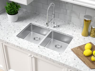 Double-bowl sinks